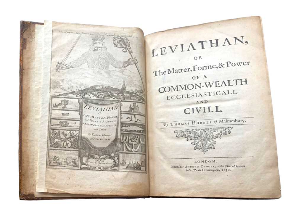 Hobbes. Leviathan, second edition, 1651 [i.e. 1678]