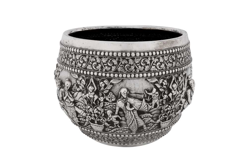 A late 19th century Anglo – Indian unmarked silver bowl, Poona circa 1890