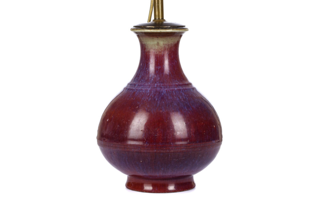 Chinese Flambé Glazed Bottle Vase
