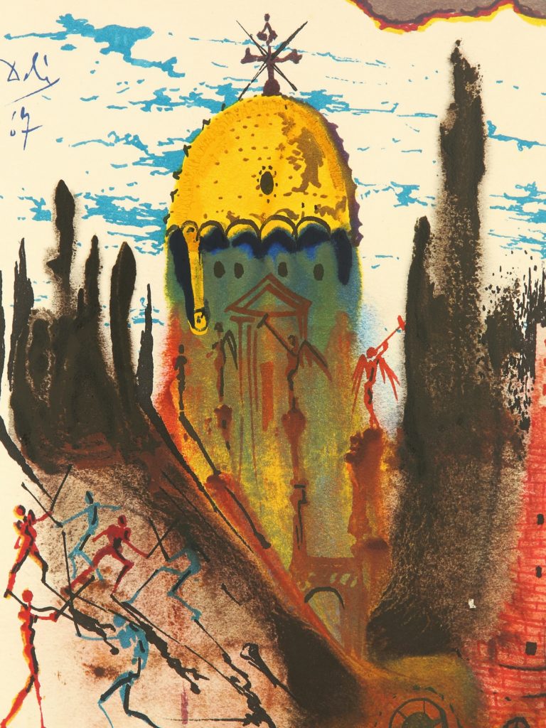 Salvador Dalí romeo and juliet colour lithograph