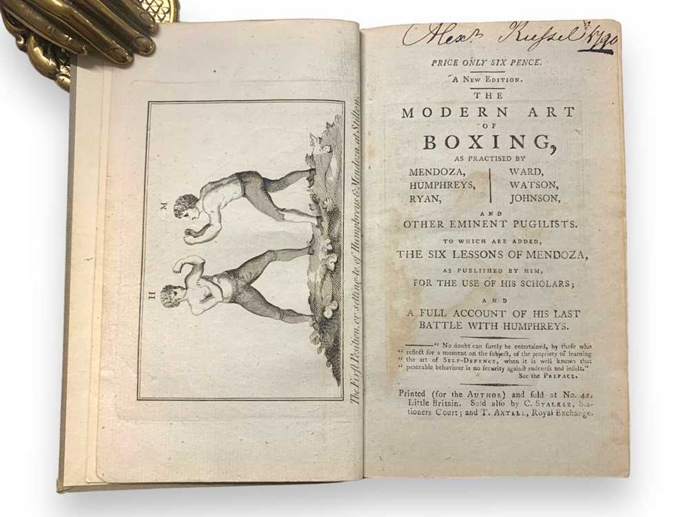 [Mendoza (Daniel)] The Modern Art of Boxing, 1790
