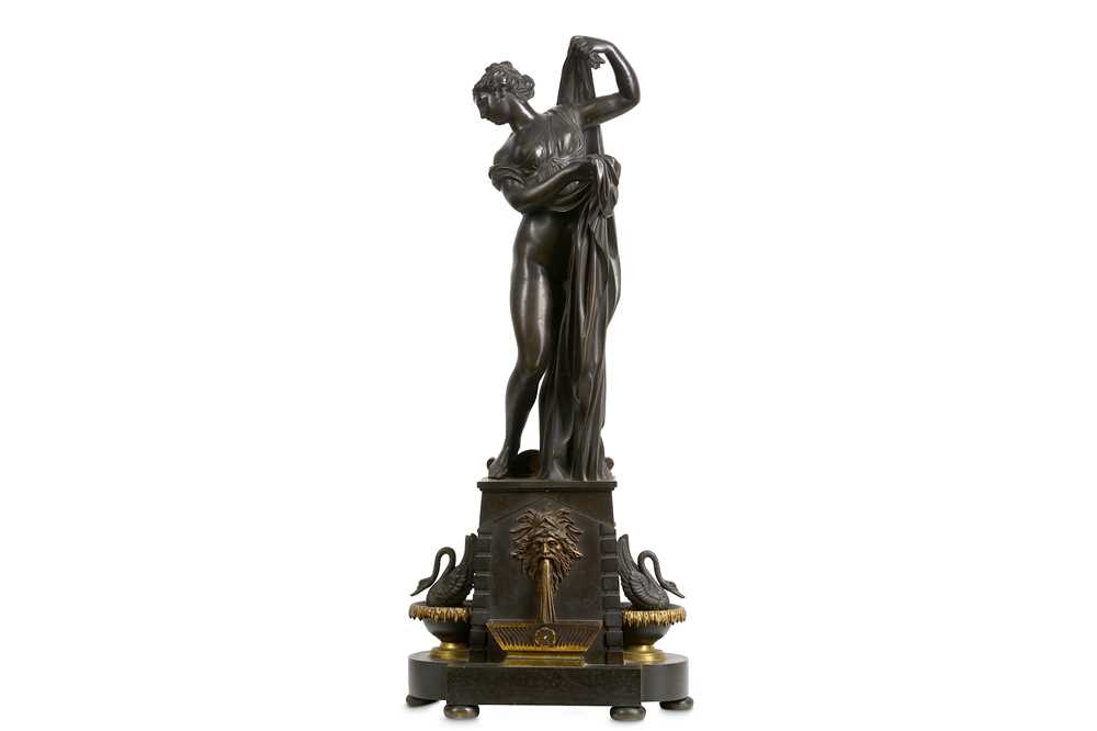 A fine early 19th century French empire period bronze figure of the Venus callipyge