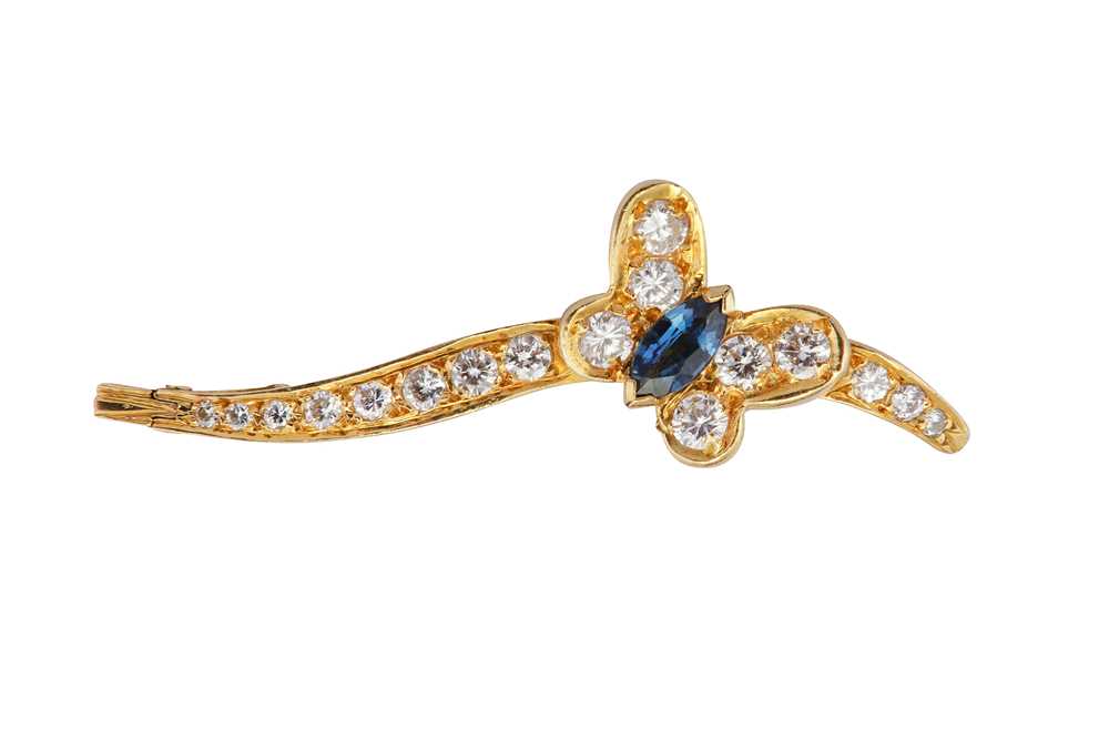 Van Cleef & Arpels l A sapphire and diamond butterfly brooch