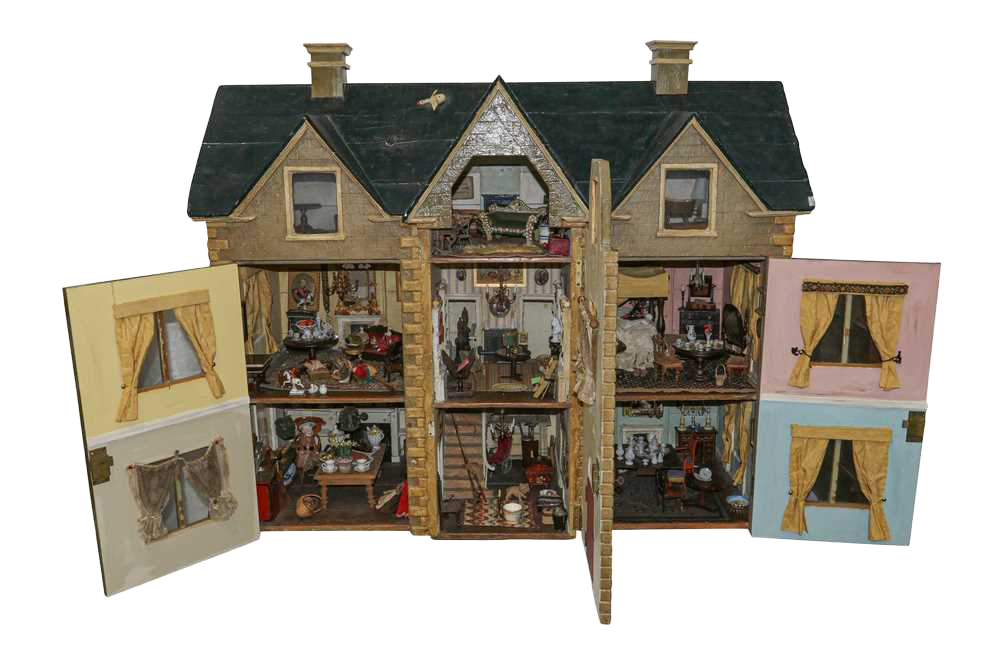 DOLLS HOUSE: FRENCH 'NORMANDY' STYLE HOUSE