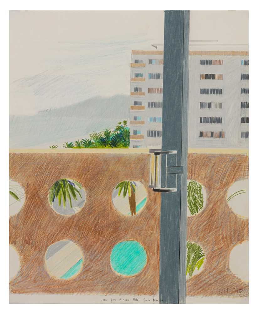 David Hockney O.M. C.H. R.A. (British, b.1937) View from Miramar Hotel, Santa Monica