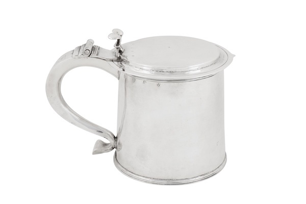 An extremely rare Charles II provincial silver tankard, Newcastle circa 1670-80 by William Ramsey I (free. 1656, d.1698)