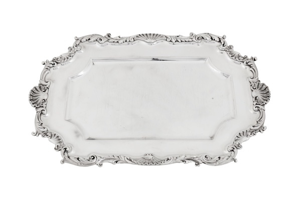A William IV sterling silver dish or tray, London 1836 by Paul Storr (1771-1844, first reg. 12th Jan 1793)