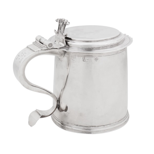 Newcastle circa 1685 by William Ramsey I (free. 1656, d.1698) An extremely rare James II provincial silver tankard