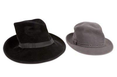 Lot 12 - Two Phillip Treacy Fedora Hats, to include a...