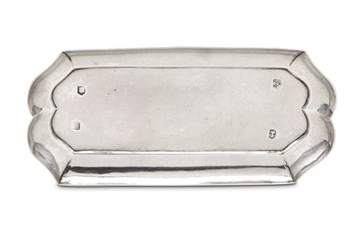 Lot 59 - A George II sterling silver spoon tray, London...