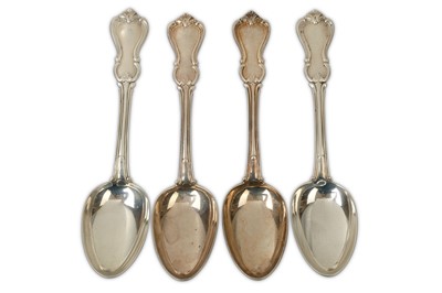 Lot 106 - A set of four Victorian sterling silver...