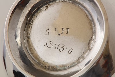 Lot 86 - A rare George II Irish sterling silver sugar...