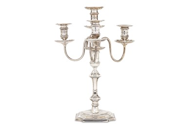 Lot 119 - A George V sterling silver four-light...