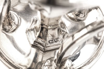 Lot 119 - A George V sterling silver four-light...