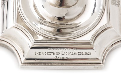 Lot 119 - A George V sterling silver four-light...