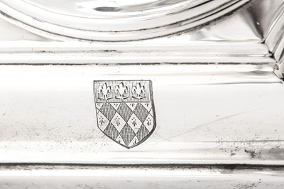 Lot 119 - A George V sterling silver four-light...