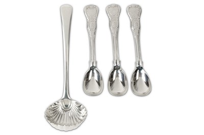 Lot 405 - A mixed group of sterling silver flatware...