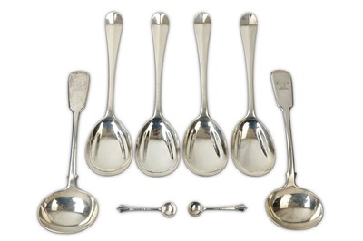 Lot 402 - A mixed group of sterling silver flatware...
