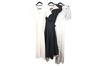 Lot 19 - Three Vintage Gowns, to include a 1930s ivory...