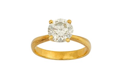 Lot 67 - A diamond single-stone ring The brilliant-cut...