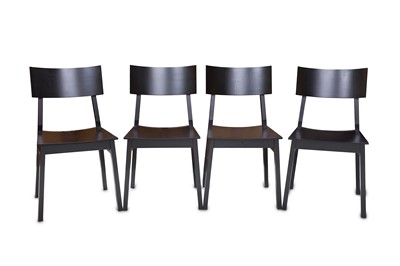 Lot 419 - A set of four Swedish contemporary black...