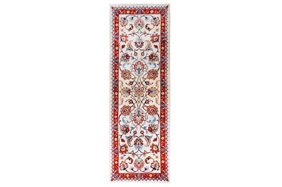 Lot 11 - A MESHED RUNNER, NORTH-EAST PERSIA approx: 8ft....