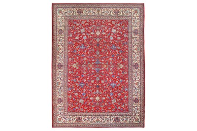 Lot 26 - A FINE NAIN TUDESHK CARPET, CENTRAL PERSIA...