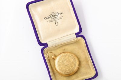 Lot 4 - VERGE POCKET WATCH. AN 18K YELLOW GOLD VERGE...