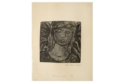 Lot 21 - LEON UNDERWOOD (1890-1975) Aztec head signed,...