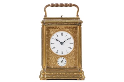 Lot 55 - A LATE 19TH CENTURY FRENCH GILT BRASS GRANDE...