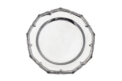 Lot 112 - A 20th century Greek sterling silver circular...