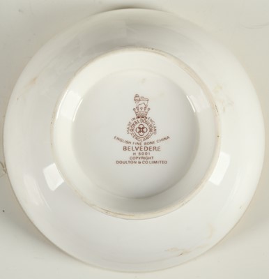 Lot 81 - Royal Doulton Belvedere pattern dinner service,...