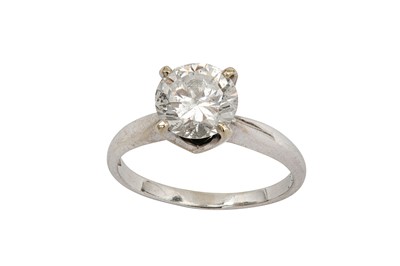 Lot 188 - A diamond single-stone ring The brilliant-cut...