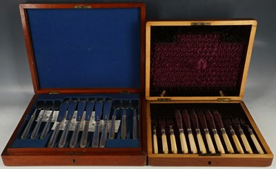 Lot 41 - A mahogany cased Sheffield silver plated...