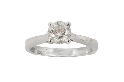 Lot 30 - A diamond single-stone ring The brilliant-cut...