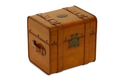 Lot 195 - An early 20th Century novelty boxwood casket...