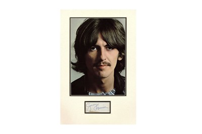 Lot 221 - Harrison (George) Ink signature ('George...