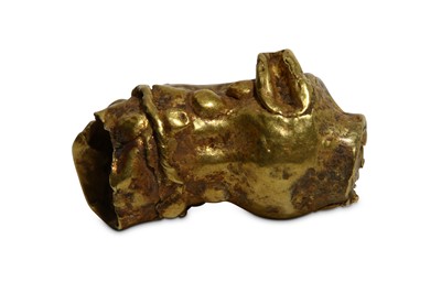 Lot 59 - A GOLD BRACELET TERMINAL Circa 1st Millennium...