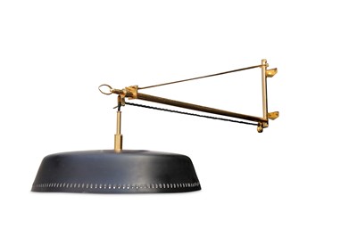 Lot 84 - ITALY: A swing arm Wall Light, designed 1950s,...