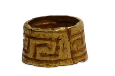 Lot 60 - A GREEK GOLD RING Circa 5th Century B.C....