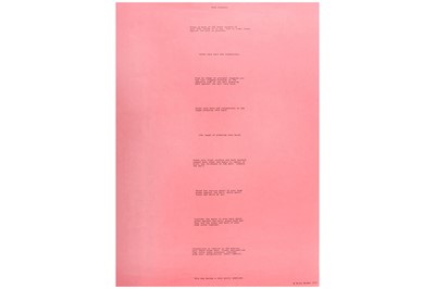Lot 741 - Bruce Nauman (American b.1941)  'Body Pressure'...