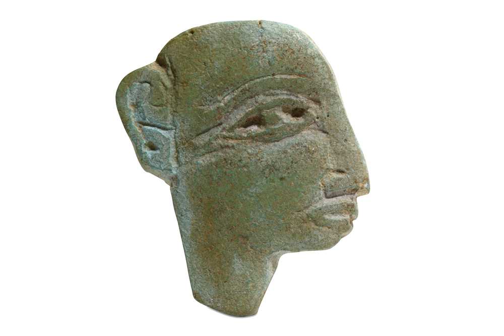 Lot 12 - AN EGYPTIAN INLAY ELEMENT Circa 1st Millennium...
