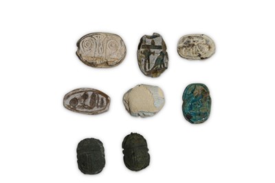 Lot 28 - A GROUP OF EGYPTIAN SCARABS Circa 1st...