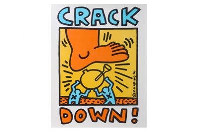 Lot 713 - Keith Haring (American) 'Crack Down!' 1986...