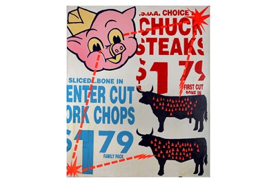 Lot 545 - BAST (American) 'Pig Neon' 2010 Acrylic and...