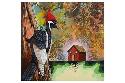 Lot 759 - Blaine Fontana (American) 'Pileated Woodpecker'...