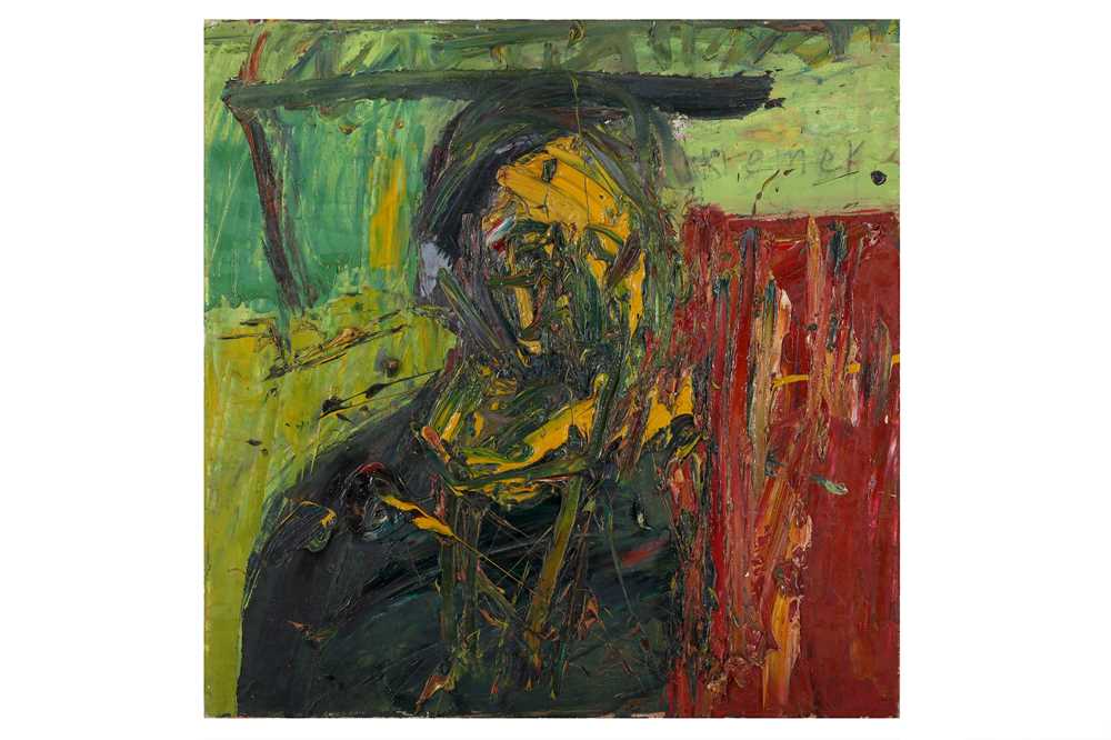 Lot 760 - Alex Kremer (Israeli) 'Portrait' Oil on canvas...