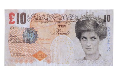 Lot 614 - Banksy (British) 'Di-Faced Tenner' 2004 Offset...