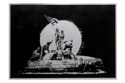 Lot 613 - Banksy (British) 'Silver Flag' 2006...