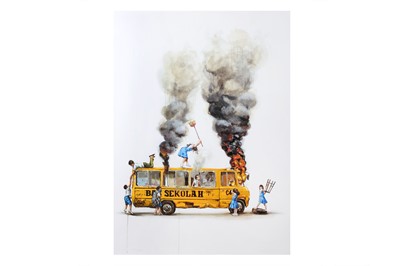 Lot 639 - Ernest Zacharevic (Lithuanian) 'Rage Against...